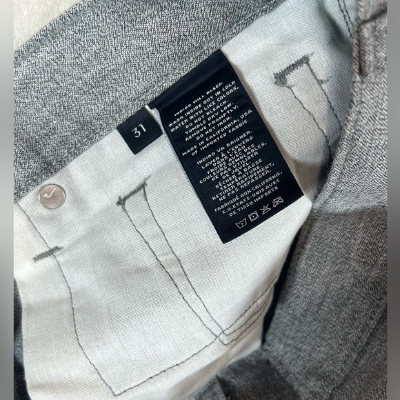 Men’s J Brand Tyler Size 31 Slim Fit Gray Textured Chino Lightweight Pants - Picture 7 of 10